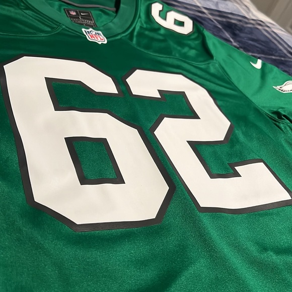 Philadelphia Eagles 🦅 #62 Jason Kelce Kelly Green On Field NFL Nike Jersey - Picture 3 of 11
